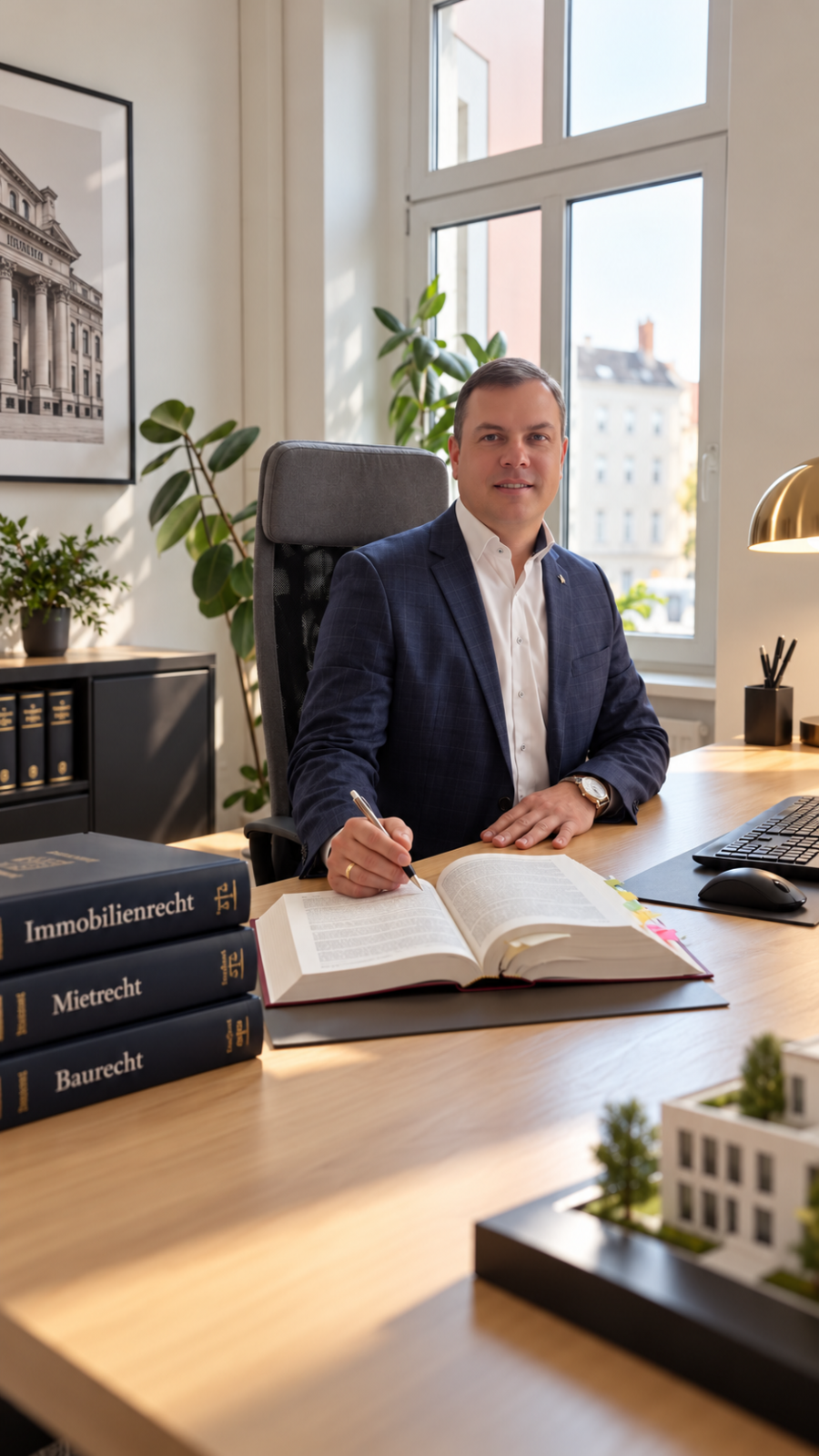 Rechtsanwalt Viktor Tabert in seiner Kanzlei